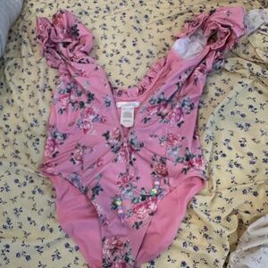 Loveshackfancy one piece bathing suit